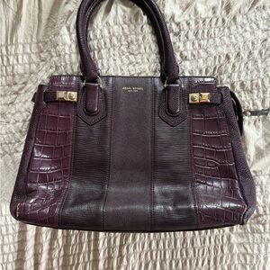 Elegant Michael Kors Plum Satchel